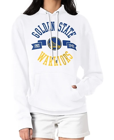 G-iii 4Her by Carl Banks Women's White Golden State Warriors City Pullover Hoodie