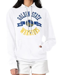 G-iii 4Her by Carl Banks Women's White Golden State Warriors City Pullover Hoodie