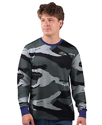 Starter Men's Gray Baltimore Ravens Thursday Night Gridiron Long Sleeve T-Shirt