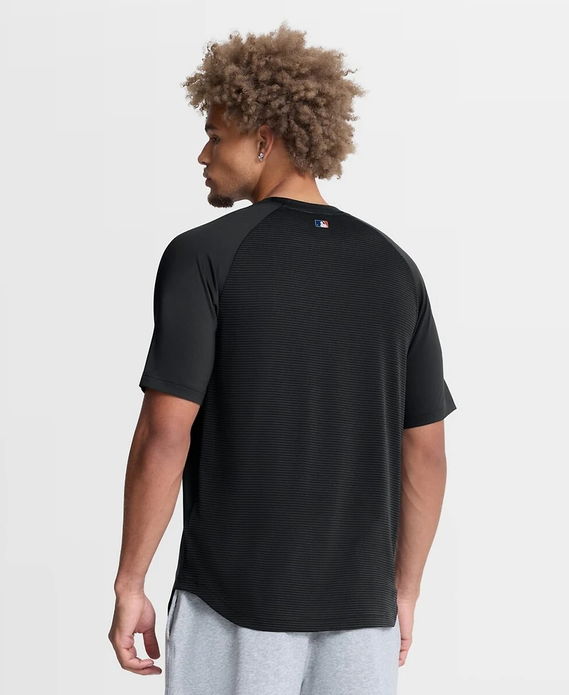 Nike Men's Black New York Mets Authentic Collection Batting Practice Pre-Game Raglan Dri-fit T-Shirt