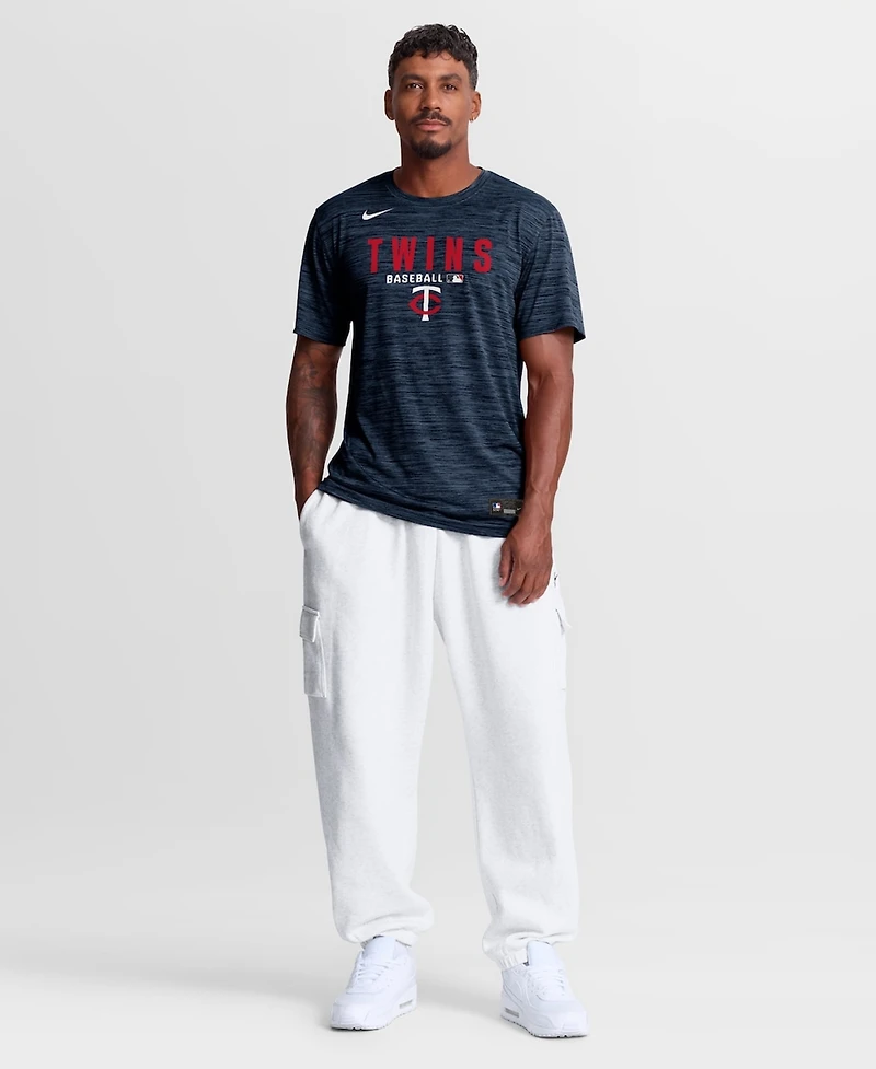 Nike Men's Navy Minnesota Twins Authentic Collection Velocity Dri-fit T-Shirt