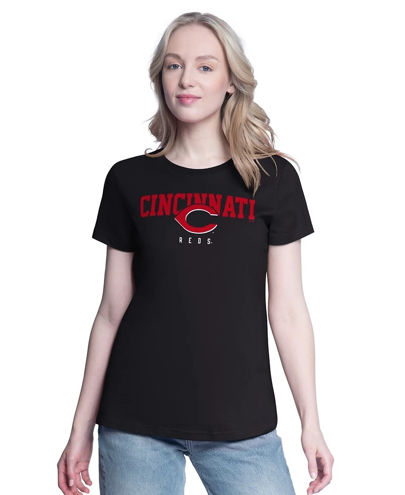 G-iii 4Her by Carl Banks Women's Red/Black Cincinnati Reds Two T-Shirt Combo Pack