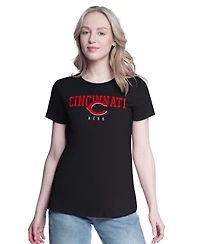 G-iii 4Her by Carl Banks Women's Red/Black Cincinnati Reds Two T-Shirt Combo Pack