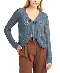 Bcx Women's Tie-Front Bolero Sweater