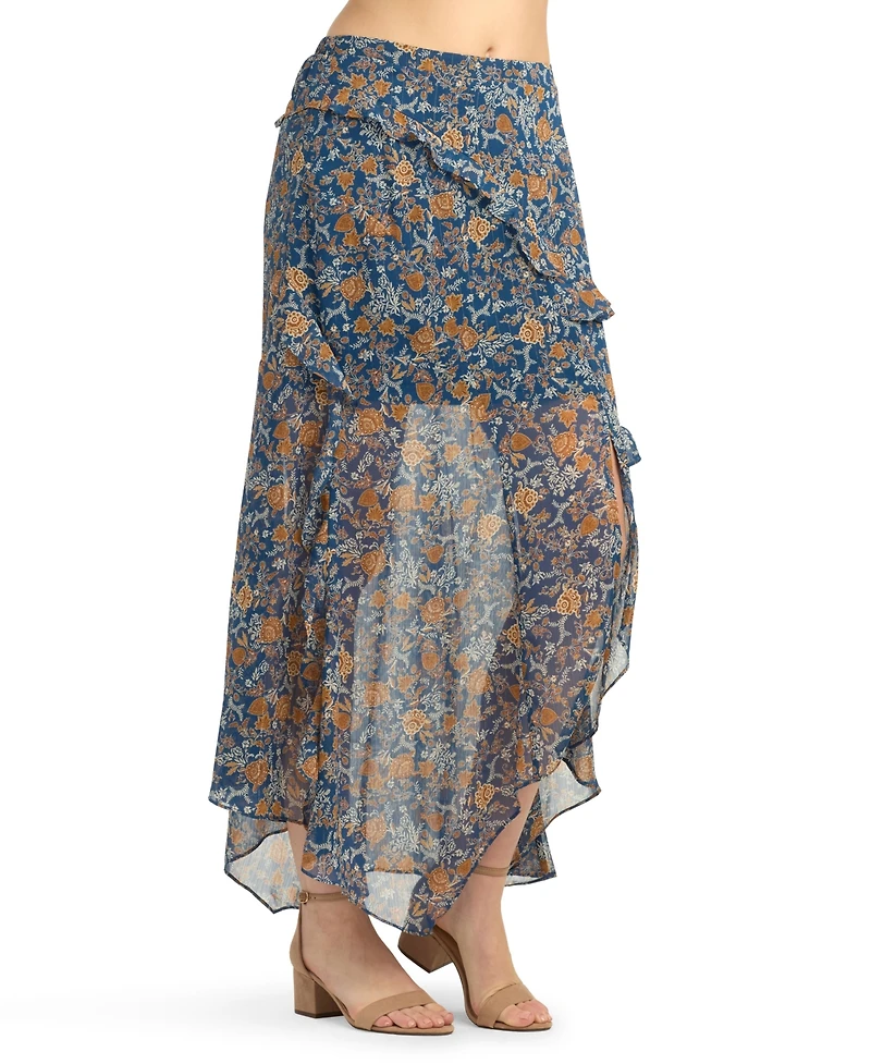 Bcx Women's Printed A-Line Skirt