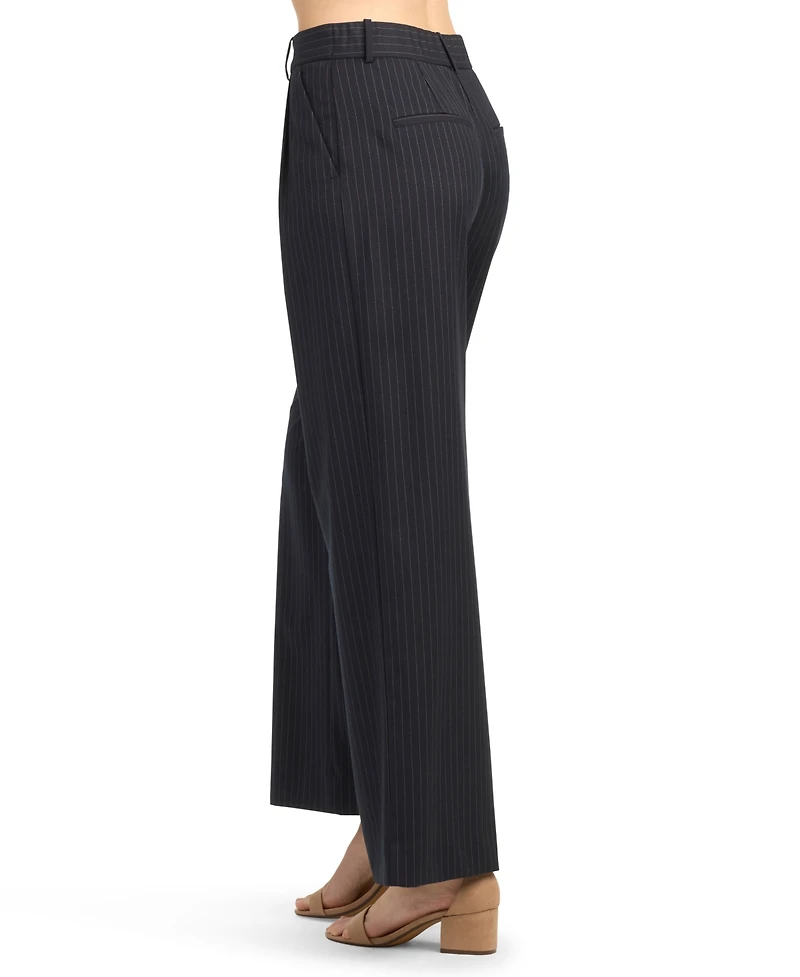 Bcx Women's Pinstripe Pleated Pants
