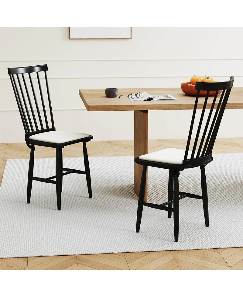 Costway Dining Chairs with Removable Seat Cushions for Room, Kitchen