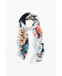Desigual Women's Rectangular patterned foulard