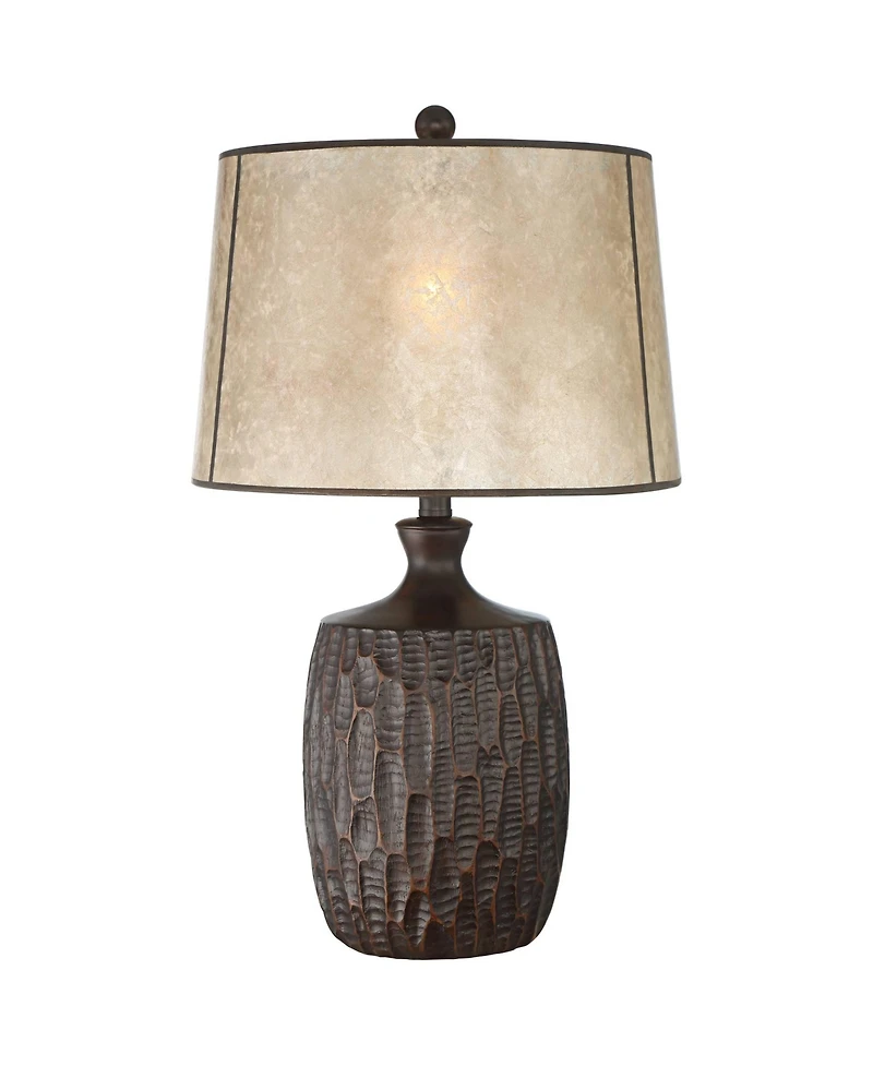 Franklin Iron Works Kelly 25 1/2" High Farmhouse Rustic Table Lamp Usb Cord Dimmer