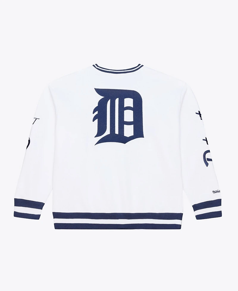 Mitchell & Ness Men's White Detroit Tigers Arctic Fleece Sweatshirt