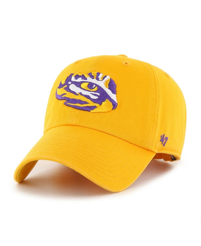 '47 Brand Men's Gold Lsu Tigers Clean Up Adjustable Hat