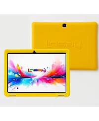 Linsay 10.1"Octa Core 256GB Storage Android 15 Tablet with Kids Defender Case and Led Backpack