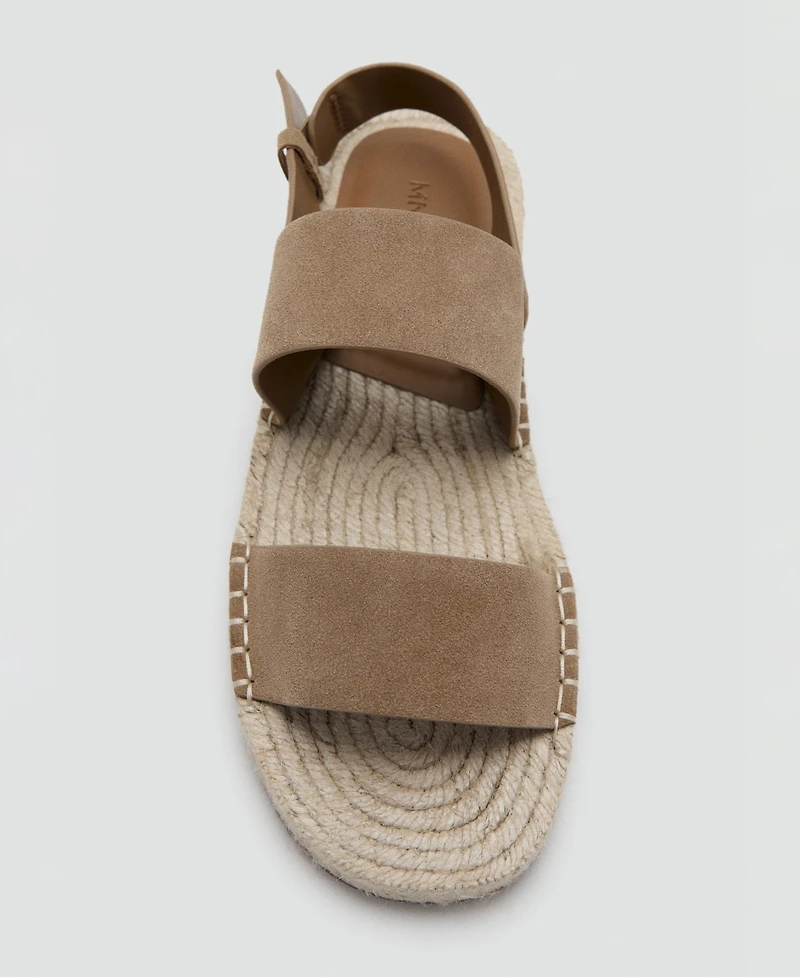 Mango Men's Leather Buckle Straps Sandals