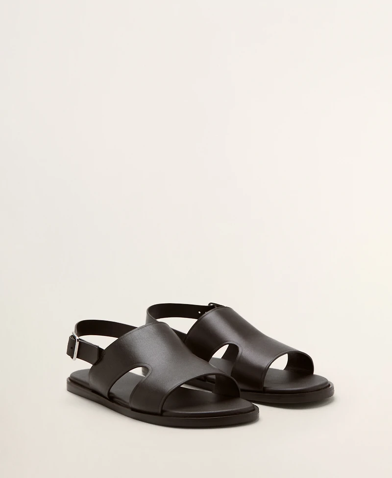 Mango Men's Leather Strap Sandals