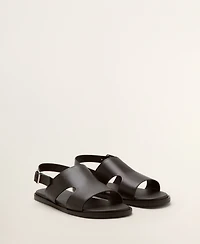 Mango Men's Leather Strap Sandals