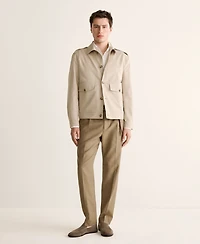 Mango Men's Cotton-Silk Buttons Jacket