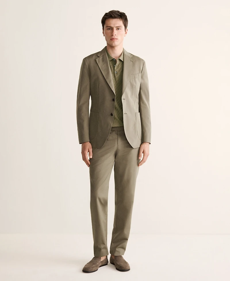 Mango Men's Slim-Fit Wool-Cotton Suit Jacket