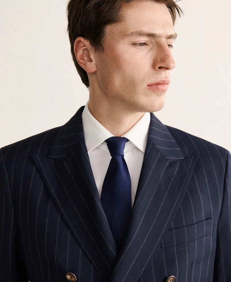 Mango Men's Wool Venice Striped Suit Jacket