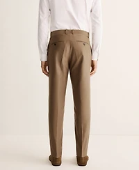 Mango Men's Slim-Fit Lyocell and Cotton Suit Pants