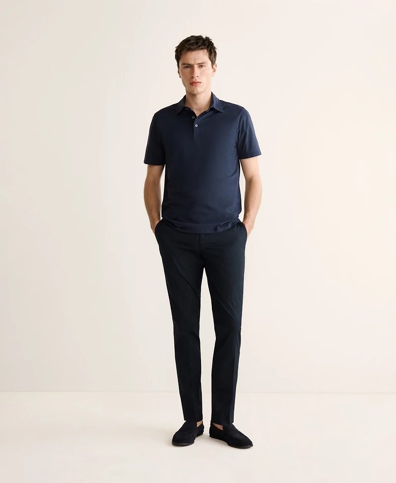 Mango Men's Cotton Slim-Fit Polo Shirt