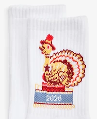 Macy's 100th Thanksgiving Day Parade 2026 Adult Unisex Tom Turkey Crew Socks, Macy's Exclusive
