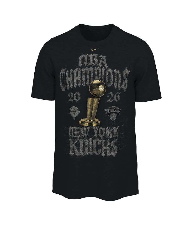 Nike Men's Black New York Knicks 2026 Nba Champions Takedown Authentic Locker Room T-Shirt