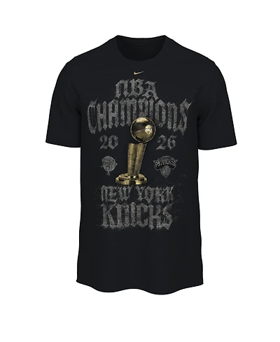 Nike Men's Black New York Knicks 2026 Nba Champions Takedown Authentic Locker Room T-Shirt