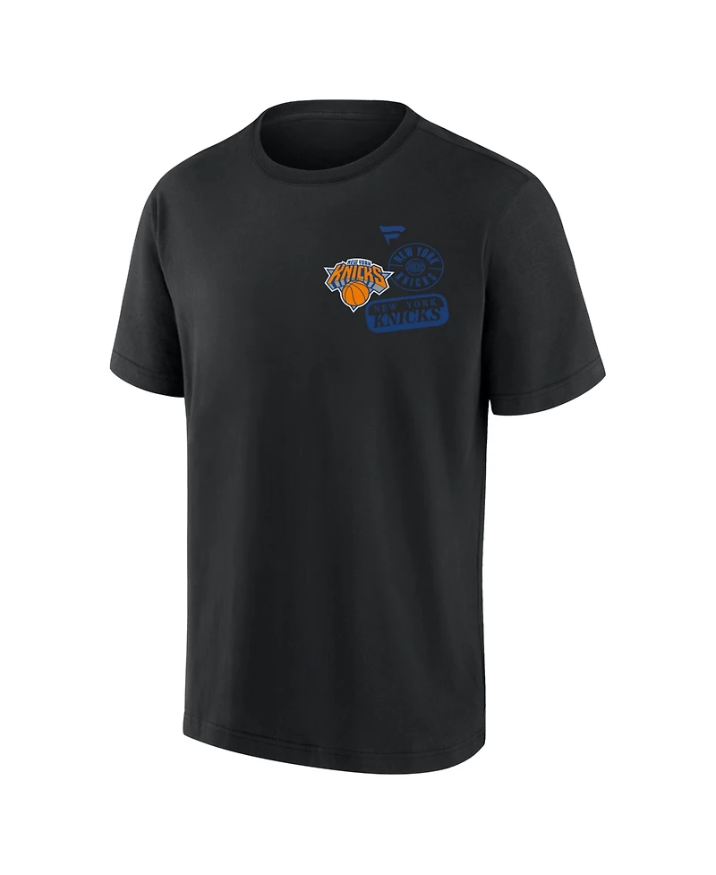 Fanatics Men's Black New York Knicks 2026 Nba Champions Elevated Legacy Heavyweight T-Shirt