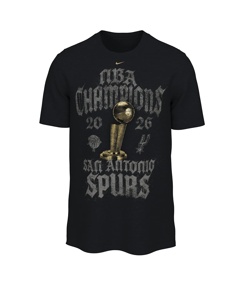 Nike Men's Black San Antonio Spurs 2026 Nba Champions Takedown Authentic Locker Room T-Shirt