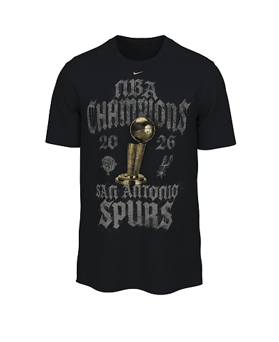 Nike Men's Black San Antonio Spurs 2026 Nba Champions Takedown Authentic Locker Room T-Shirt