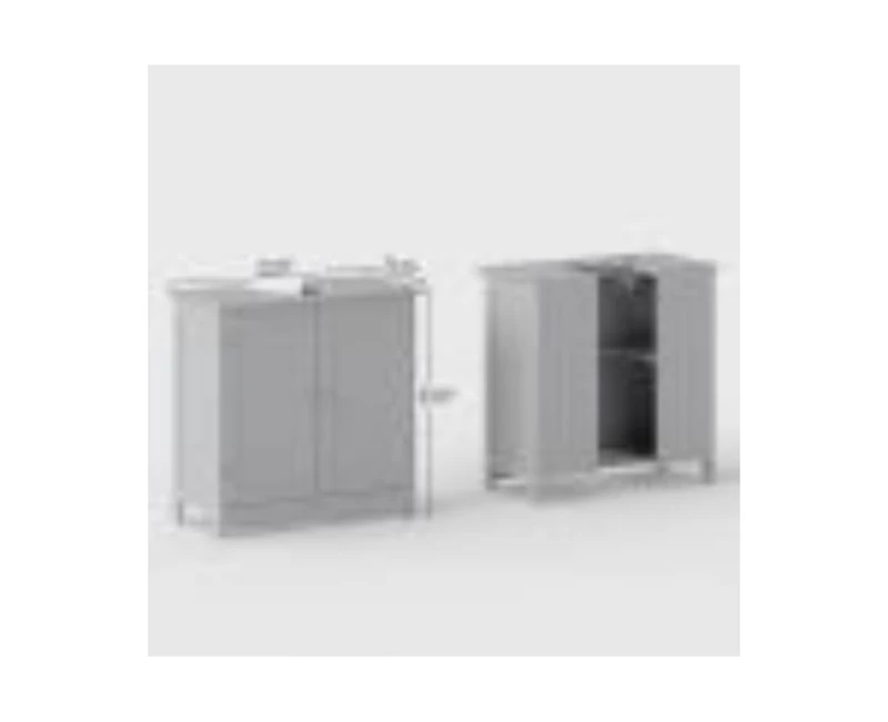 Busdays Bathroom Vanity Cabinet Under Sink Cabinet with 2 Doors and Adjustable Shelf