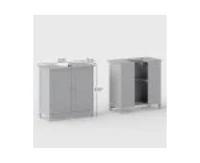Busdays Bathroom Vanity Cabinet Under Sink Cabinet with 2 Doors and Adjustable Shelf