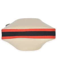 Pre-Owned Gucci Beige Smooth Calfskin Web Small Attache Shoulder Bag