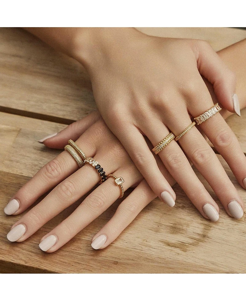 Bearfruit Jewelry Alamoana Dainty Sculpted Ring Trendy Minimalist Statement