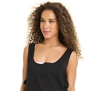 Sanctuary Women's Coastal Covers Side Tie Swim Cover-Up Dress