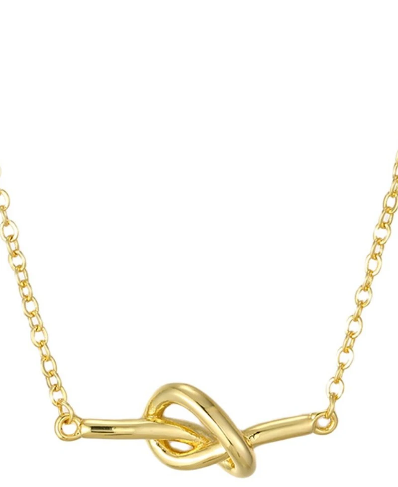 St. Moran Gold Knotted Bar Gloria Necklace