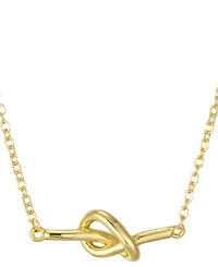 St. Moran Gold Knotted Bar Gloria Necklace