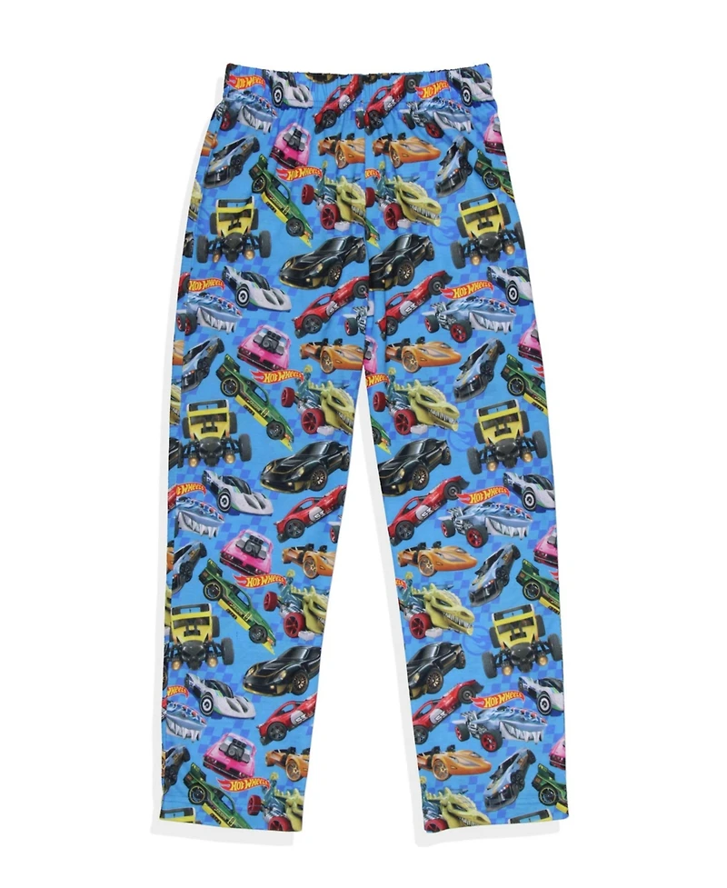 Hot Wheels Boys' Bone Shaker Sharkruiser Tossed Cars Print Kids Pajama Pants