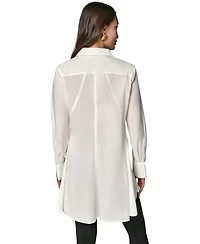 Donna Karan New York Women's A-Line Button Down Poplin Tunic
