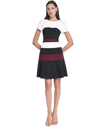 Tommy Hilfiger Petite Scuba Crepe Sheath Dress