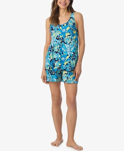 Cuddl Duds Women's Sleeveless Top & Boxer Shorts, 2-Piece Set