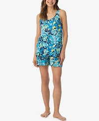 Cuddl Duds Women's Sleeveless Top & Boxer Shorts, 2-Piece Set
