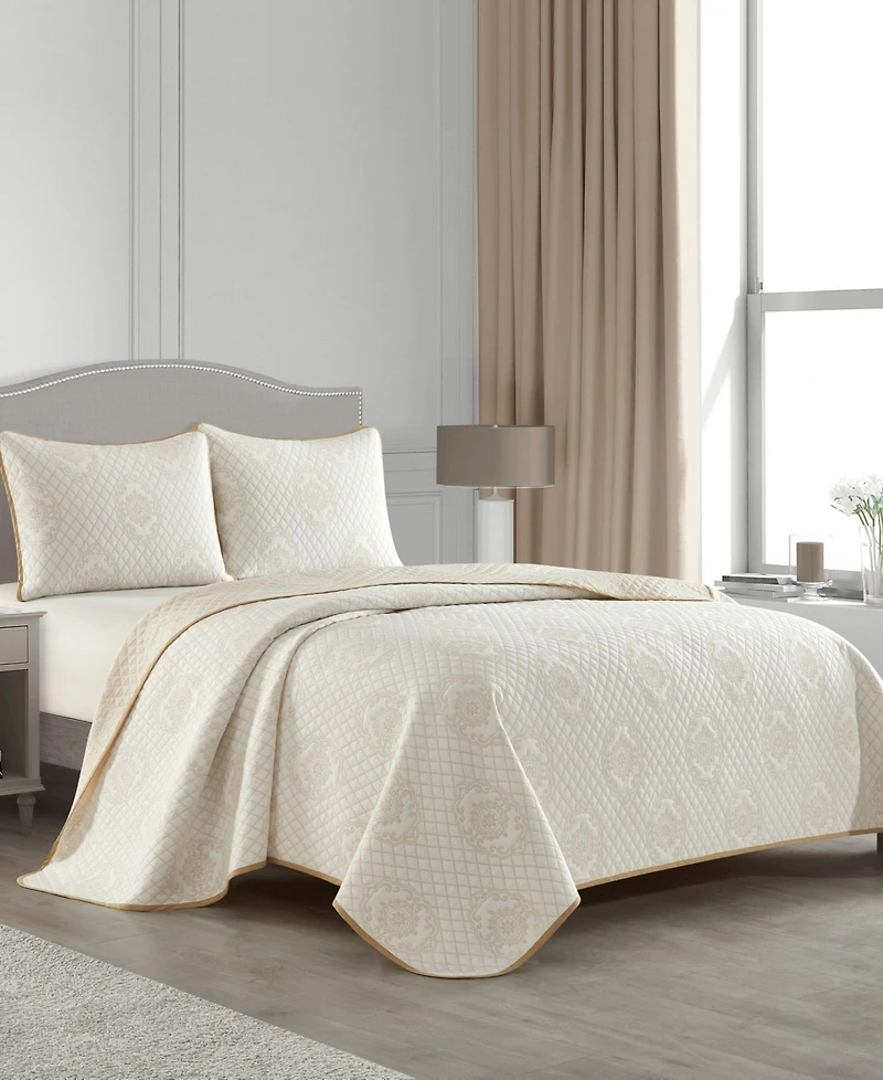 Stratford Park Leyla Medallion 3-Piece Quilt Set