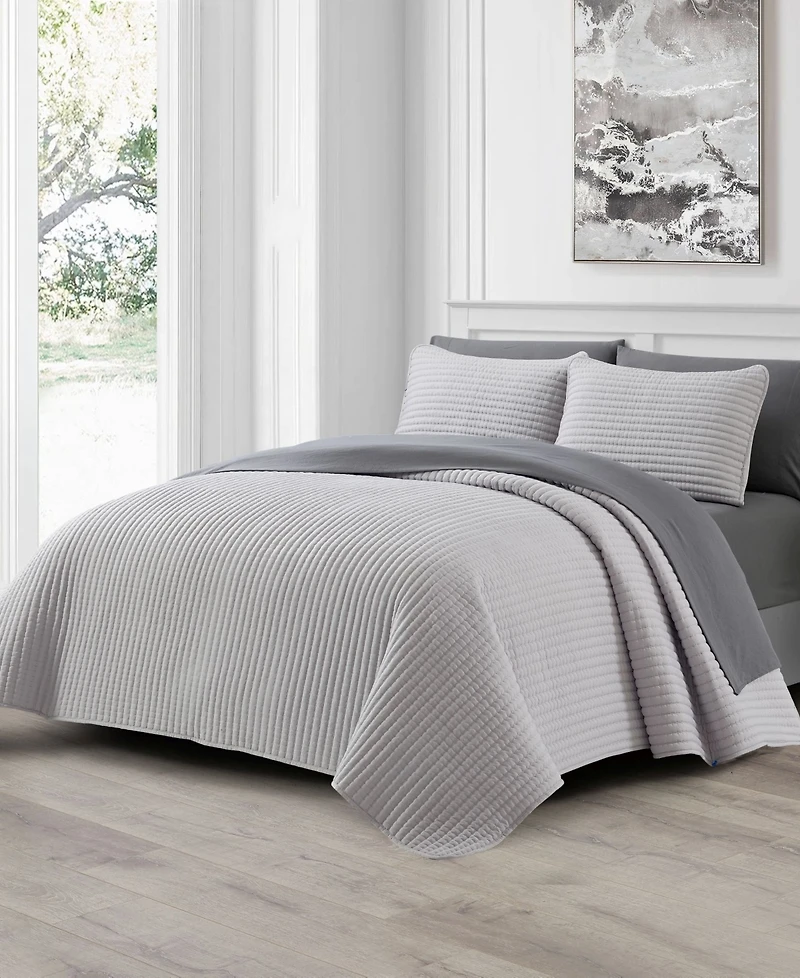 Stratford Park Ayeli Textured 7-Piece Quilt Set, Queen