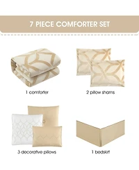Stratford Park Kira Geometric 7-Piece Comforter Set