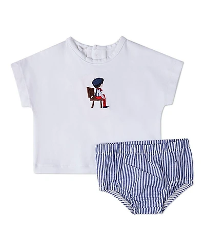 MeMoi Baby Boys 2 Piece "The Favorite Seat" Bloomer Set