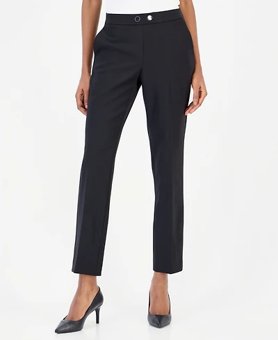 Anne Klein Women's Mid-Rise Straight-Leg Pants