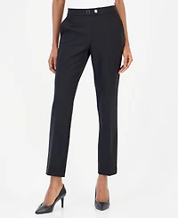Anne Klein Women's Mid-Rise Straight-Leg Pants