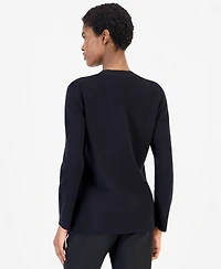 Anne Klein Women's Four Patch Pockets Cardigan