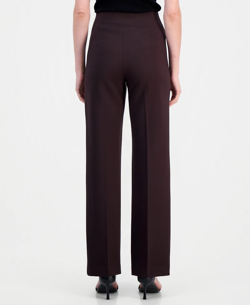 Anne Klein Women's High-Rise Pull-On Pants